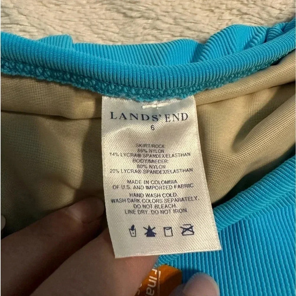 Lands’ End Swimsuit Skirt Size 6 NWT Bottoms - Picture 3 of 7
